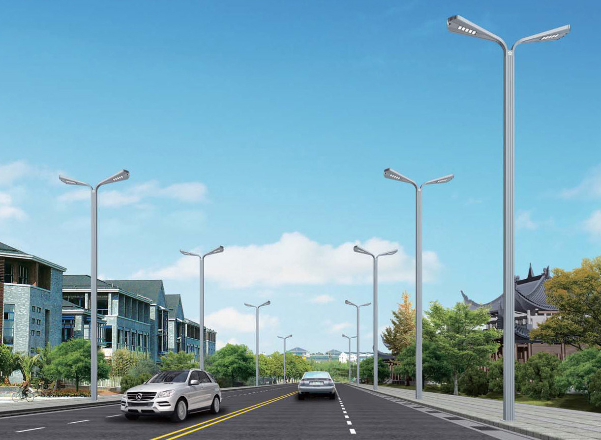 Double arm LED street light