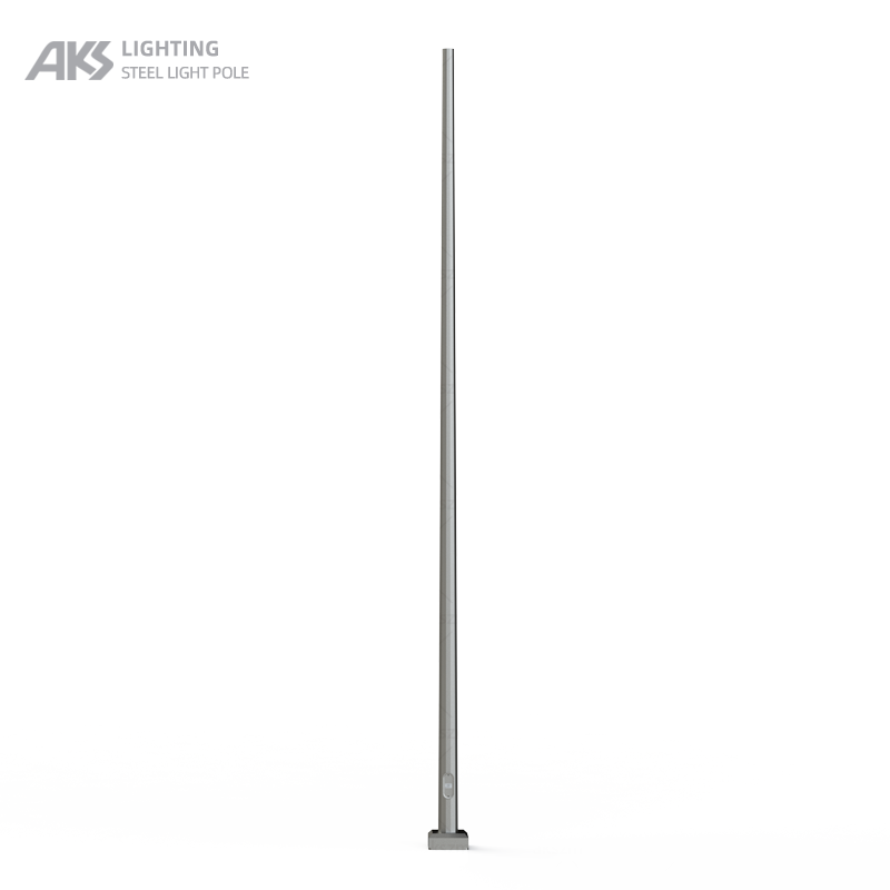  Metal dodecagonal taper hot dip galvanized straight light pole