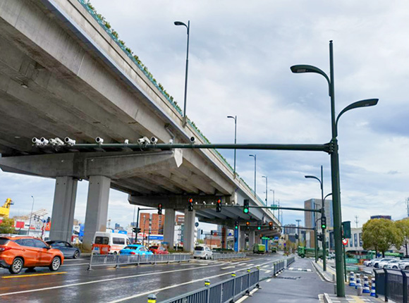 越城区亚运城市中兴南路多杆合一图纸